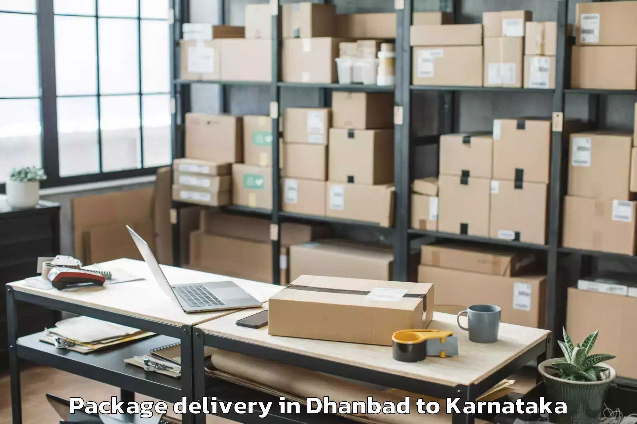 Hassle-Free Dhanbad to Shiralakoppa Package Delivery